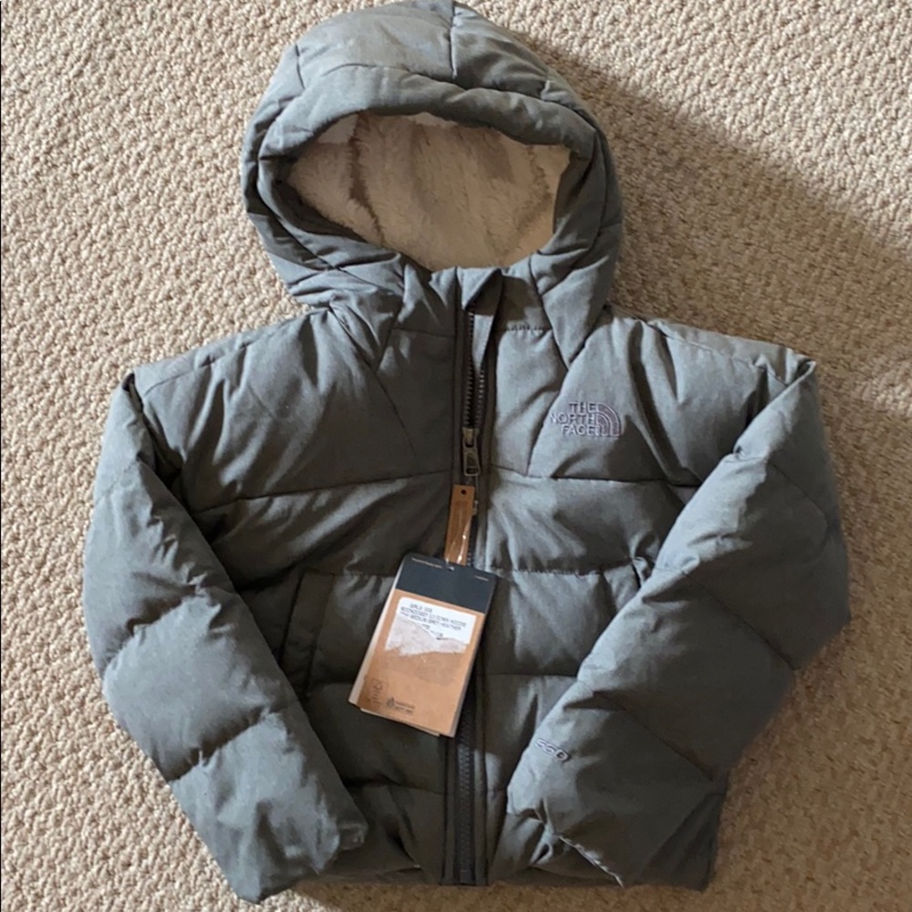 Girls North Face medium gray size XXS Moondoggy
